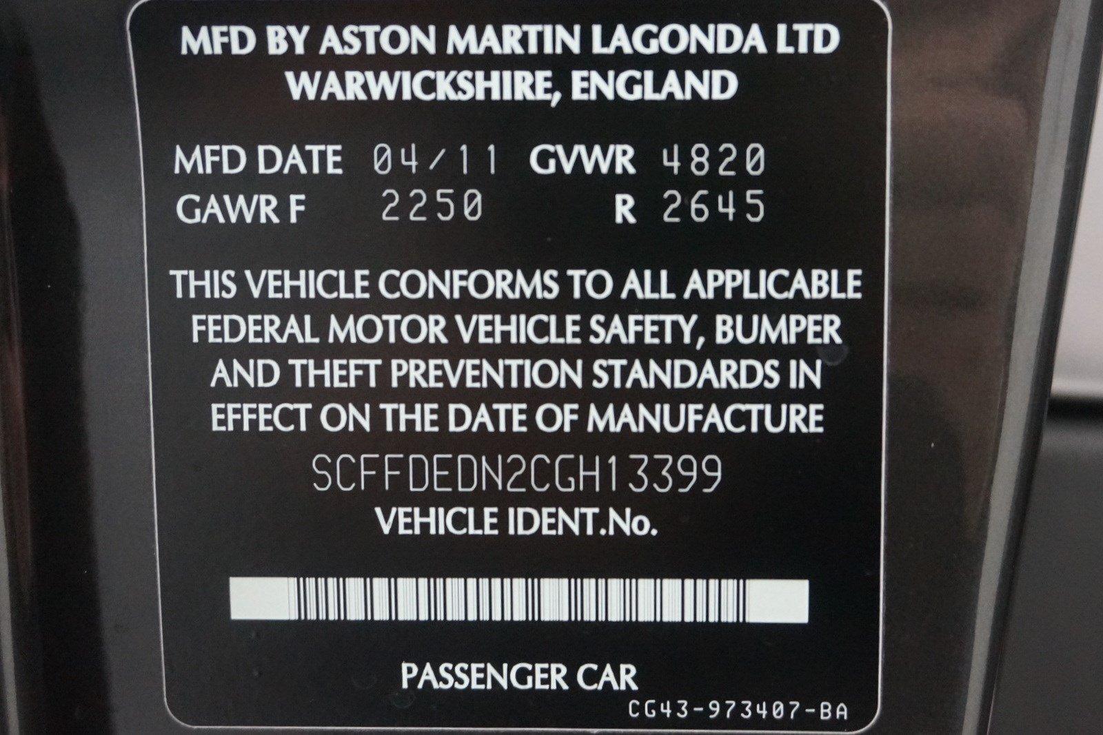 Used 2012 Aston Martin Virage | St. Petersburg, FL