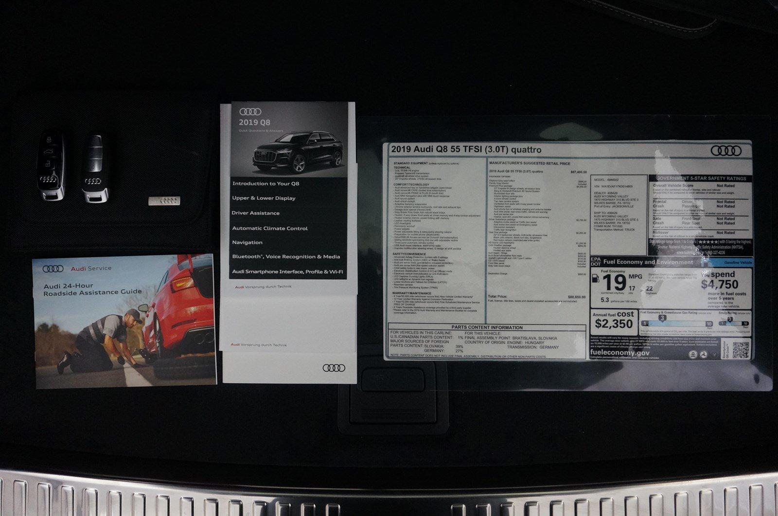 Used 2019 Audi Q8 Premium Plus Year One Pkg | St. Petersburg, FL
