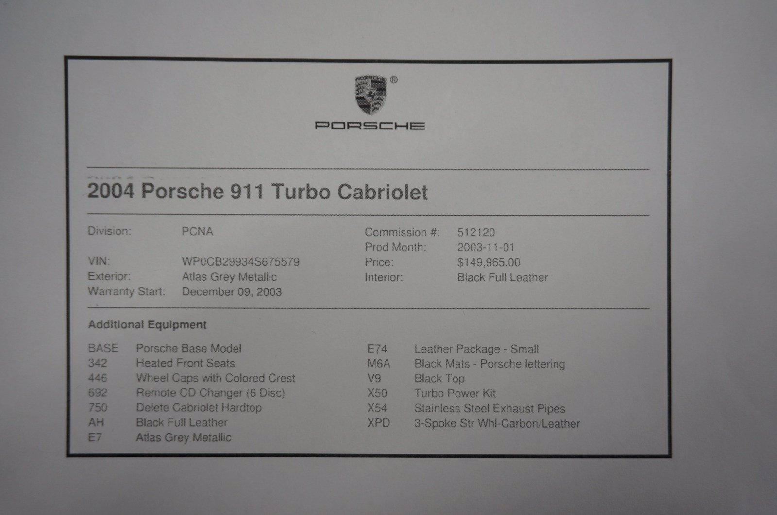 Used 2004 Porsche 911 Turbo X-50 Powerkit | St. Petersburg, FL