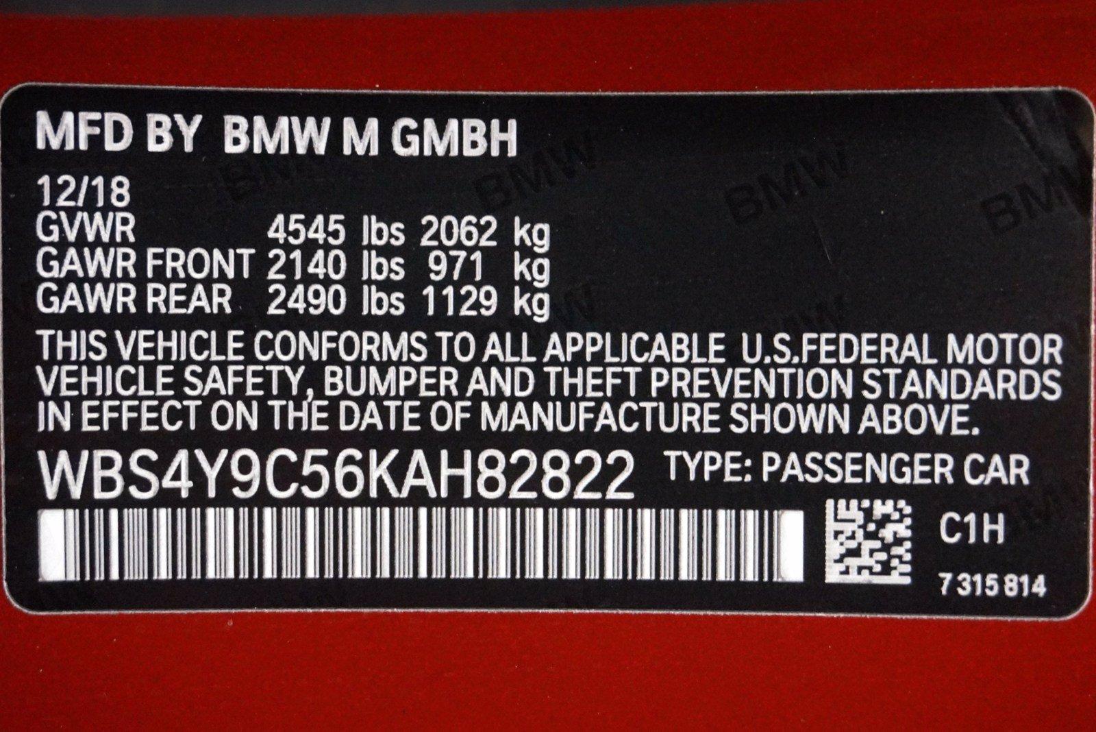 Used 2019 BMW M4 Competition Package | St. Petersburg, FL
