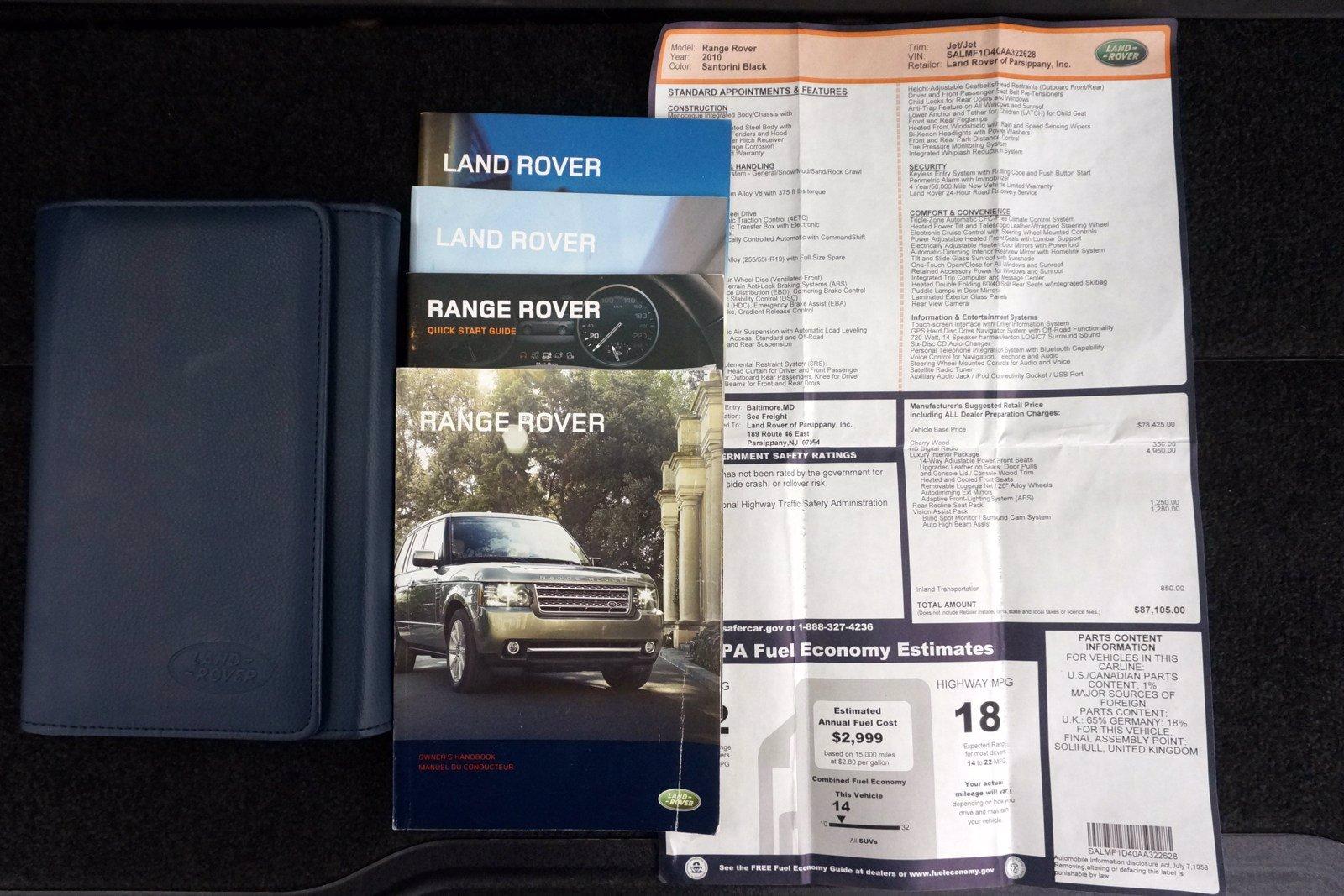 Used 2010 Land Rover Range Rover HSE LUX | St. Petersburg, FL