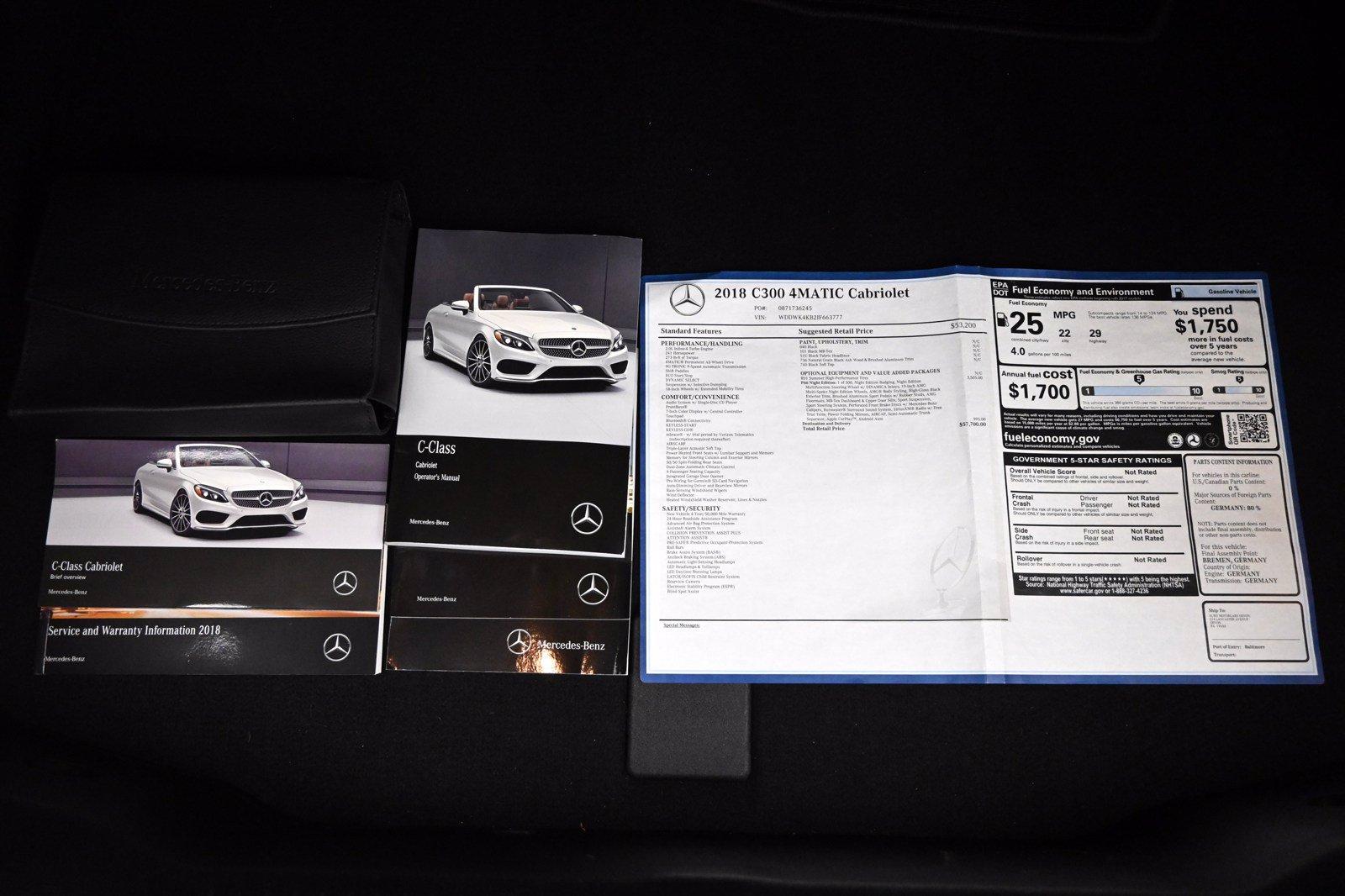 Used 2018 Mercedes-Benz C300 4MATIC Night Edition C 300 | St. Petersburg, FL