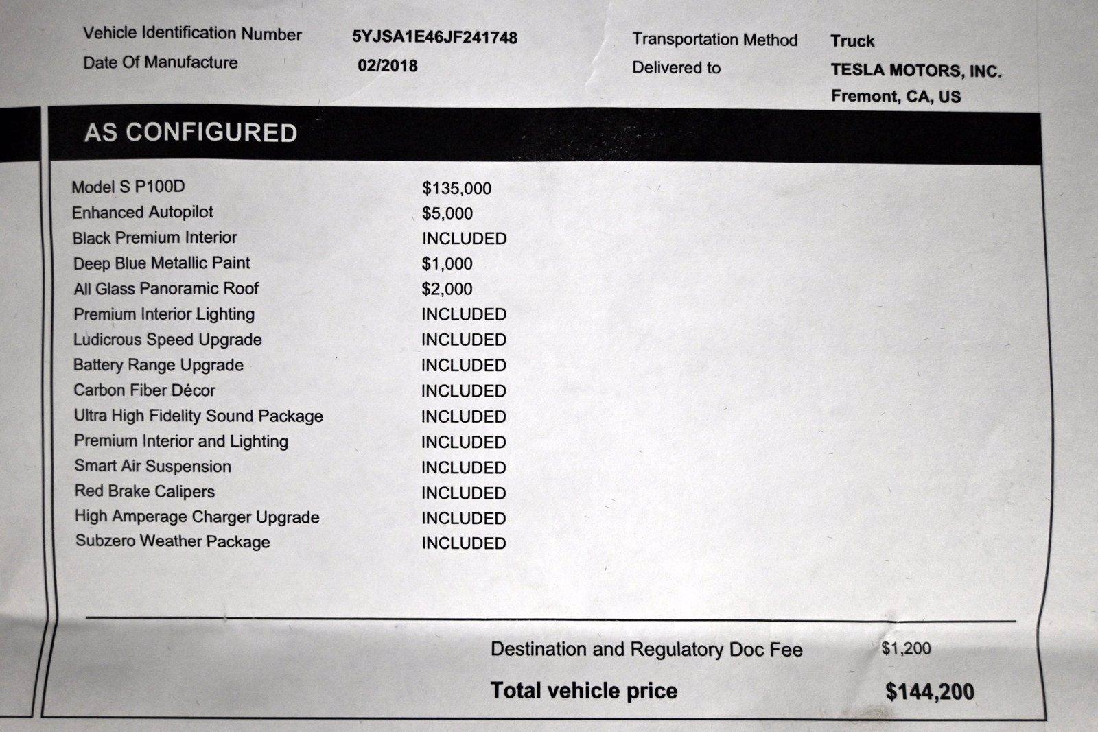 Used 2018 Tesla Model S P100D | St. Petersburg, FL