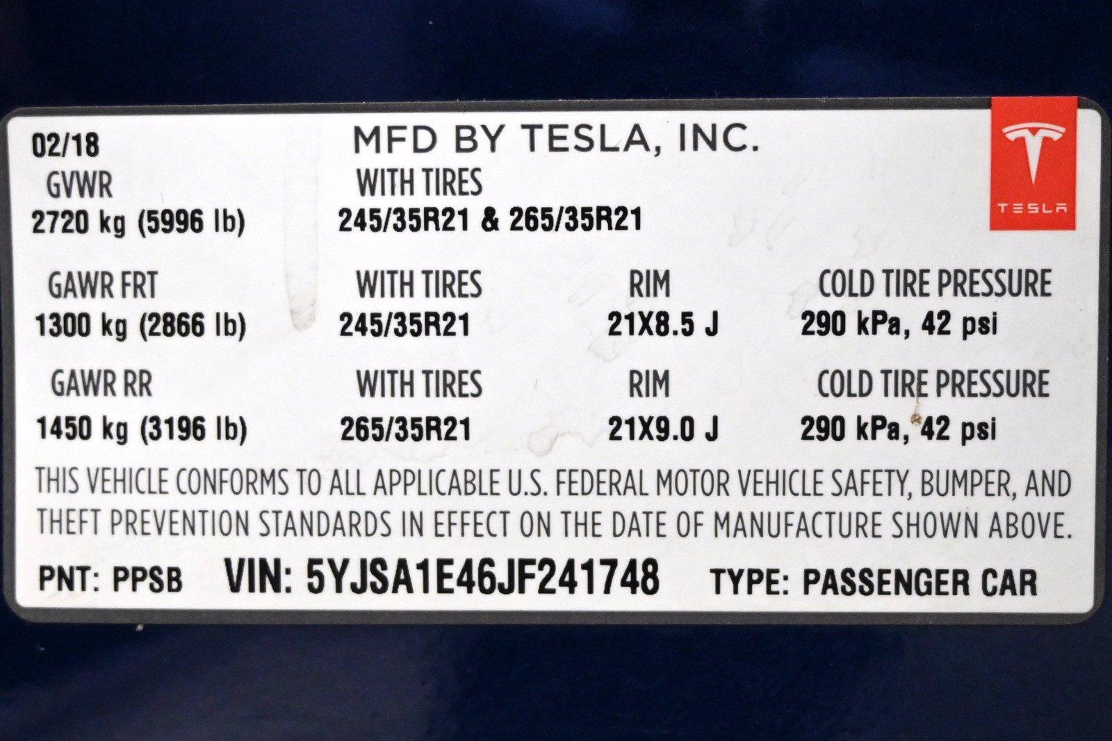 Used 2018 Tesla Model S P100D | St. Petersburg, FL