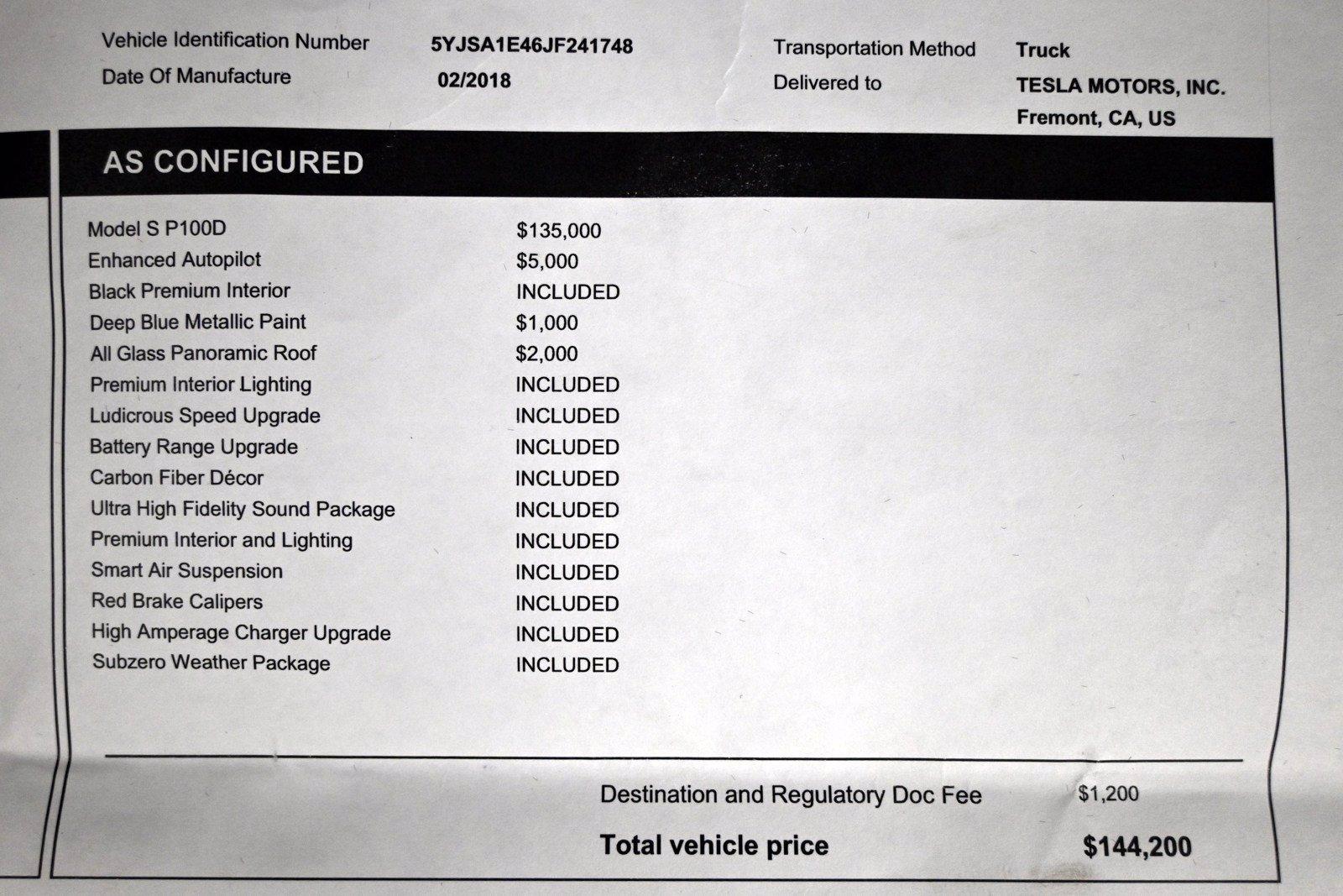 Used 2018 Tesla Model S P100D | St. Petersburg, FL