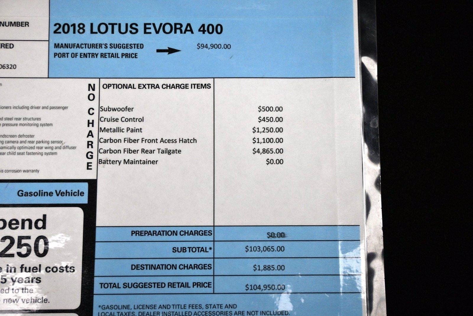 Used 2018 Lotus Evora 400 | St. Petersburg, FL