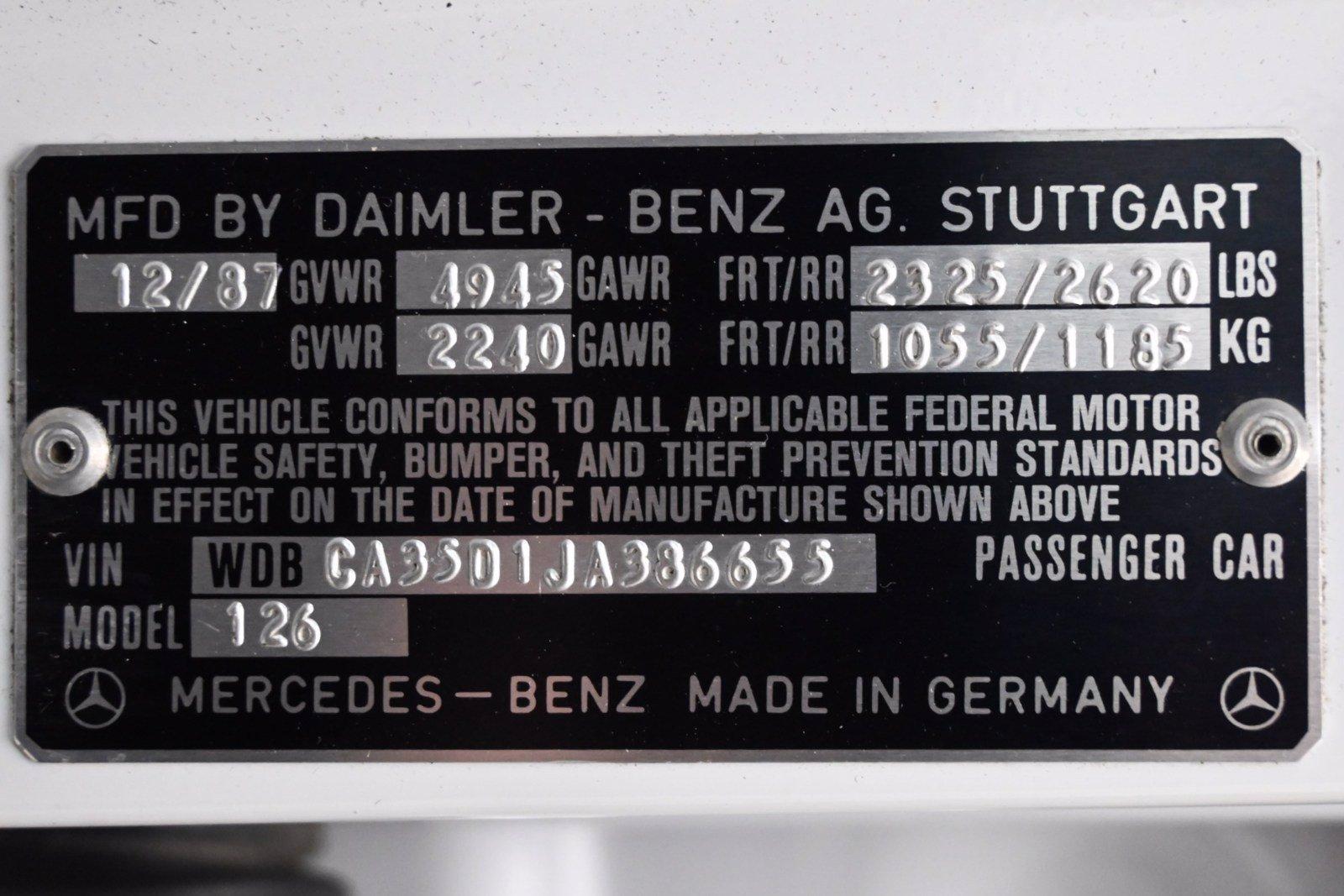 Used 1988 Mercedes-Benz 420SEL | St. Petersburg, FL