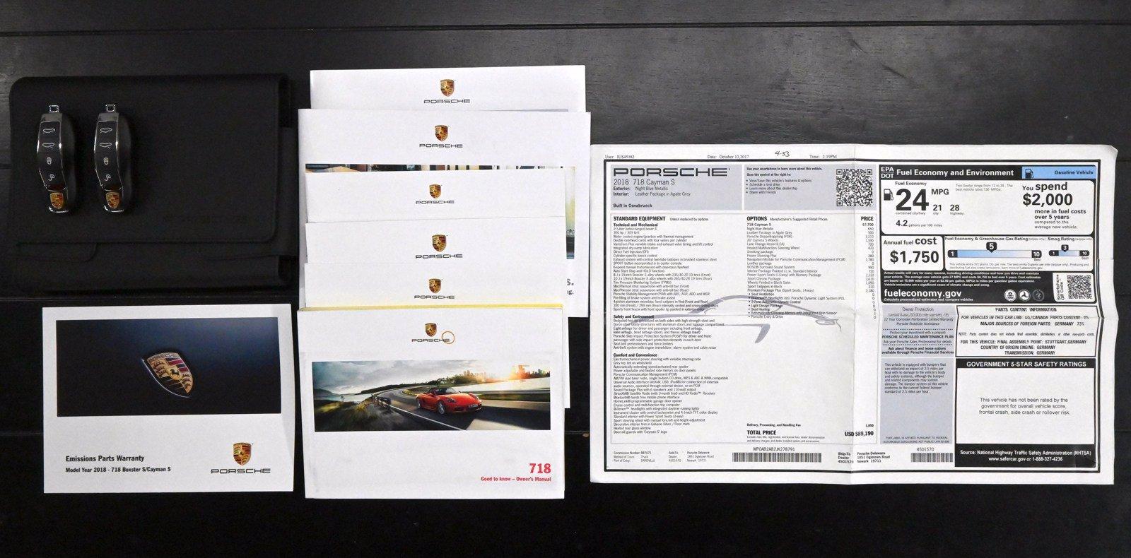 Used 2018 Porsche 718 Cayman S | St. Petersburg, FL