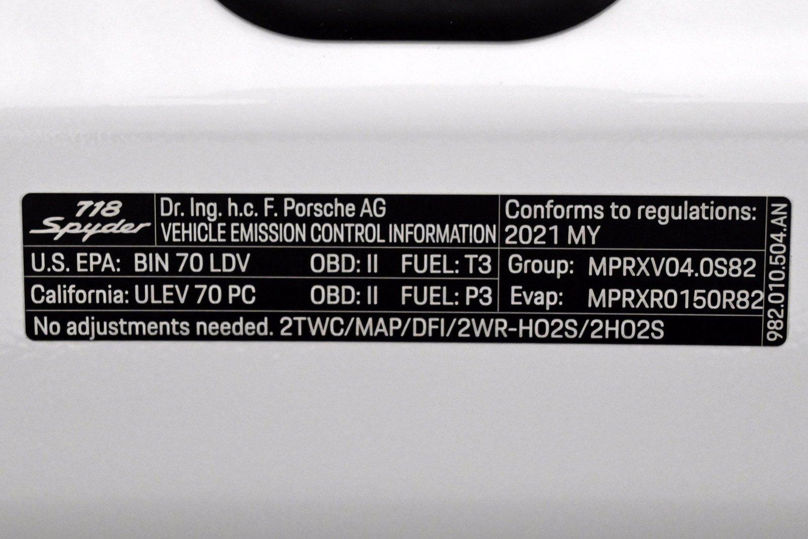 Used 2021 Porsche 718 Spyder | St. Petersburg, FL