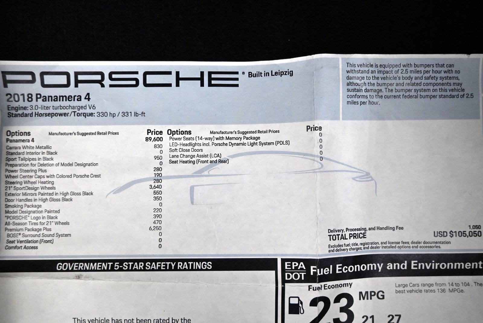 Used 2018 Porsche Panamera 4 | St. Petersburg, FL