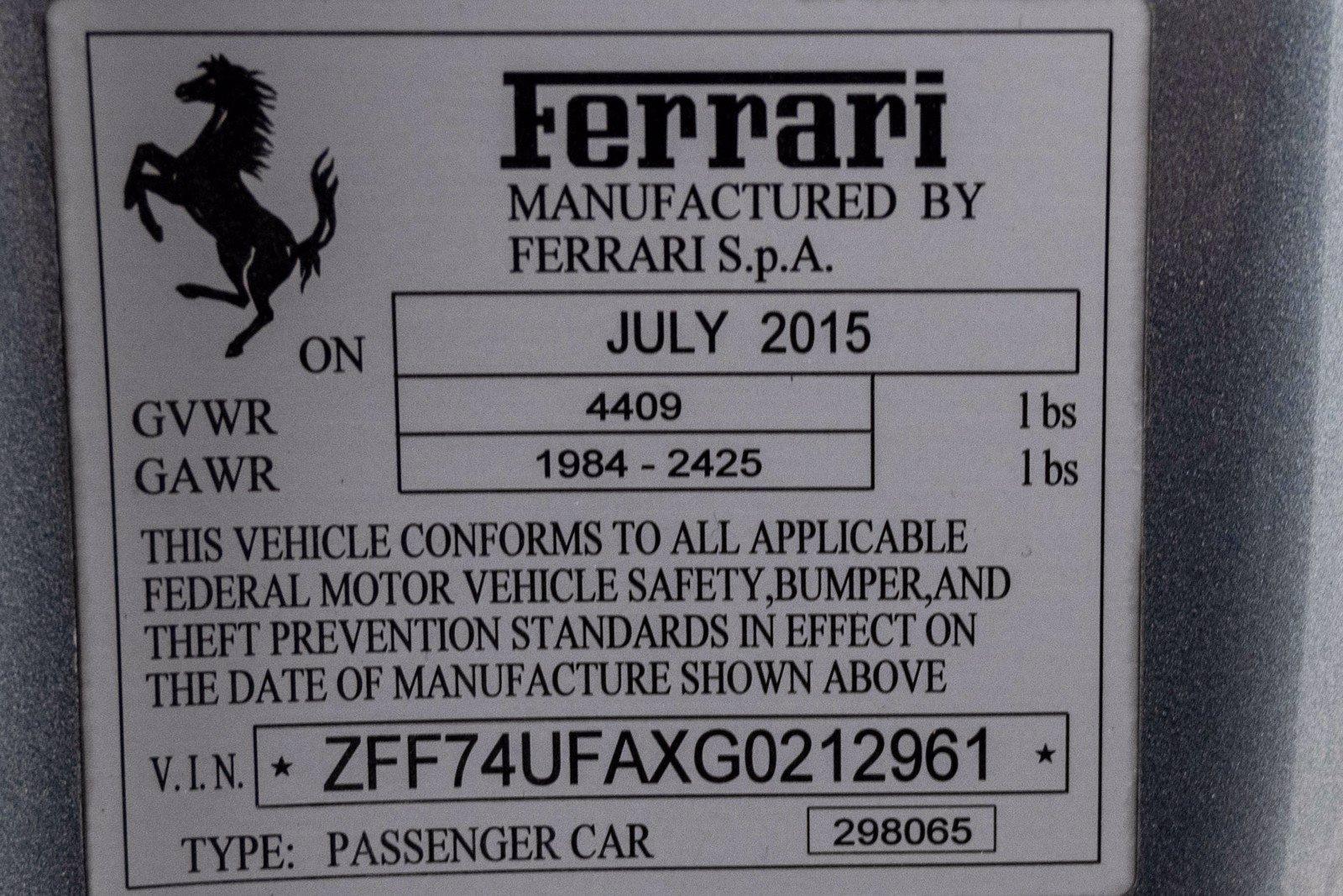 Used 2016 Ferrari F12berlinetta | St. Petersburg, FL