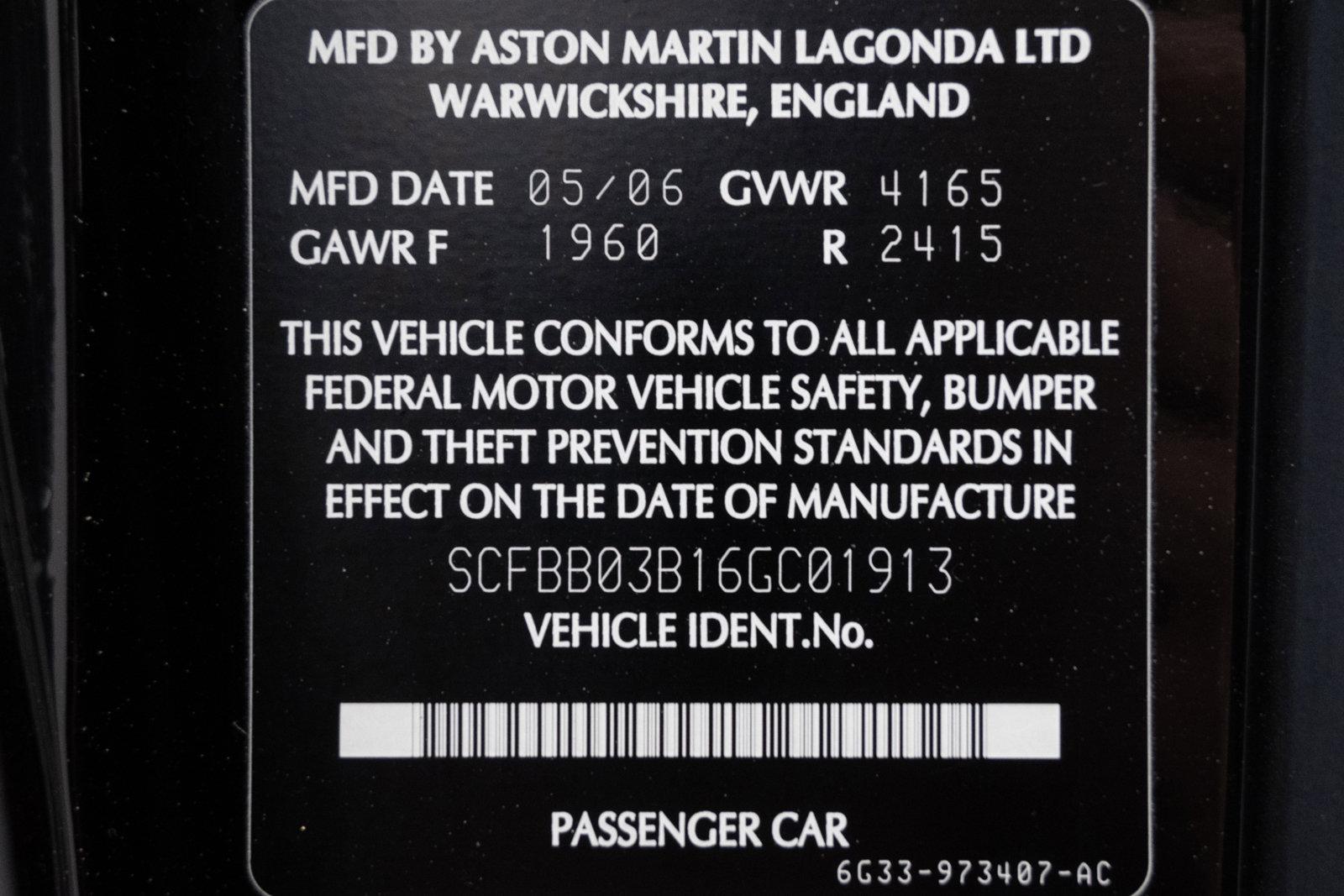 Used 2006 Aston Martin Vantage | St. Petersburg, FL