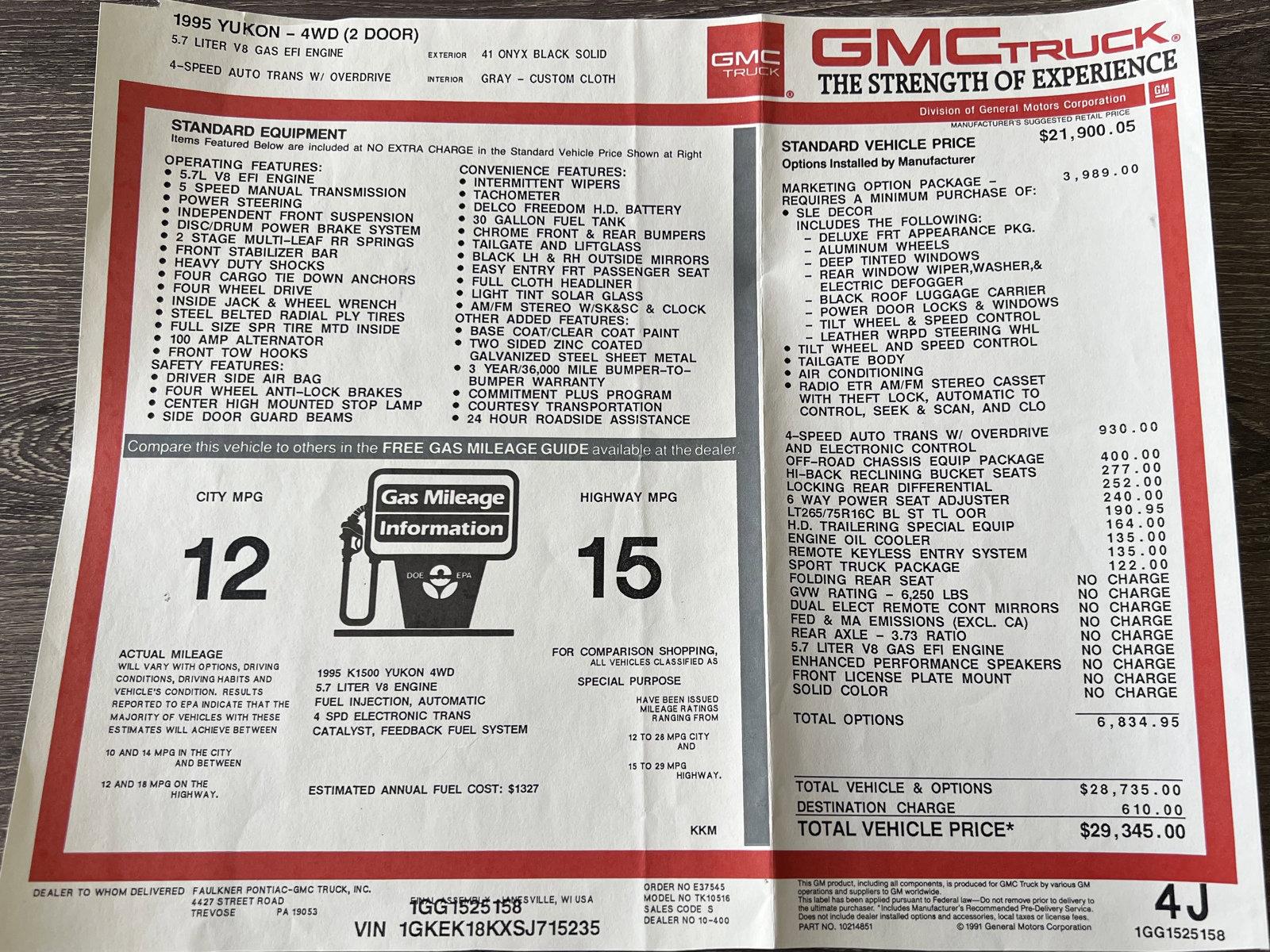 Used 1995 GMC Yukon GT | St. Petersburg, FL