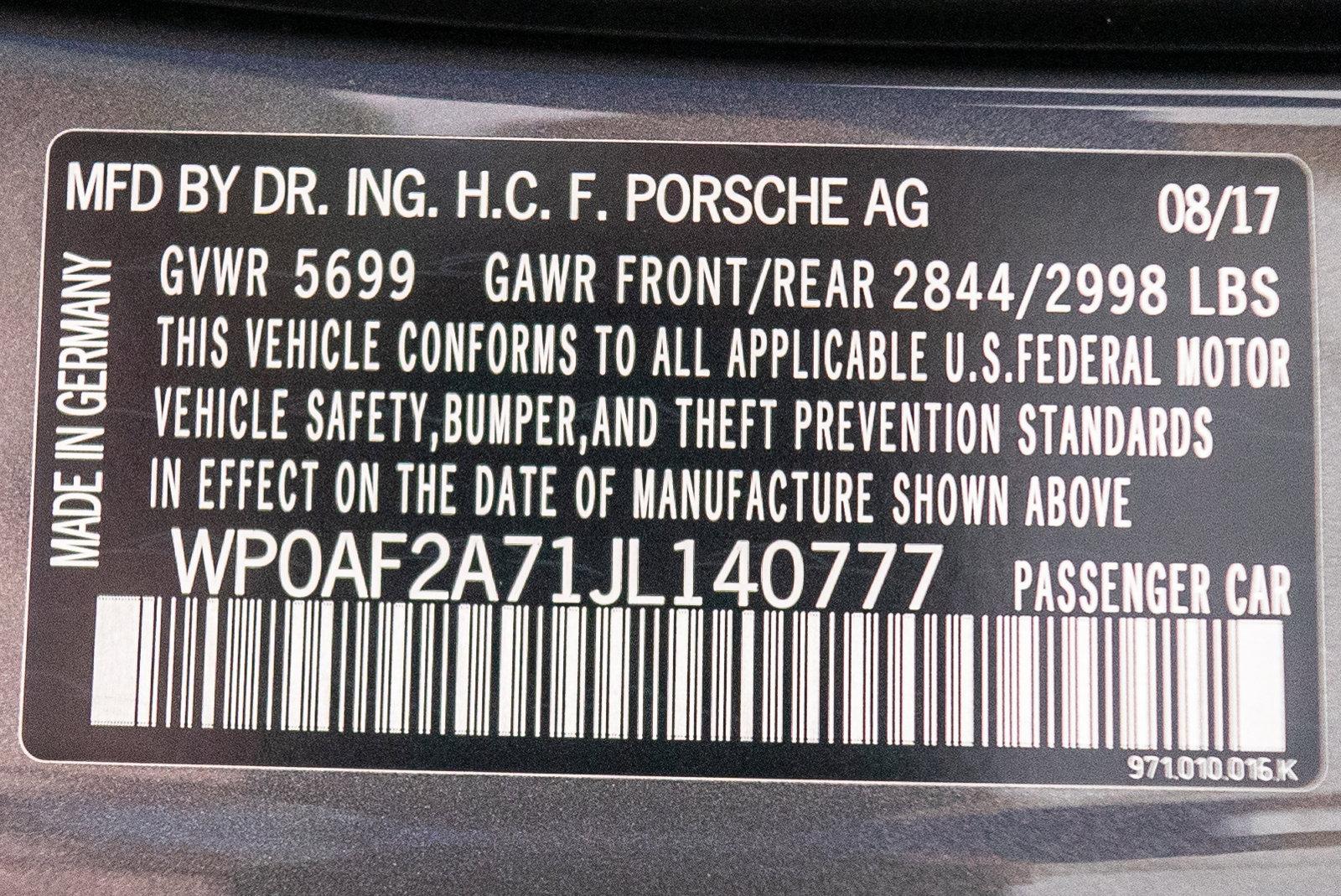 Used 2018 Porsche Panamera Turbo CERTIFIED | St. Petersburg, FL