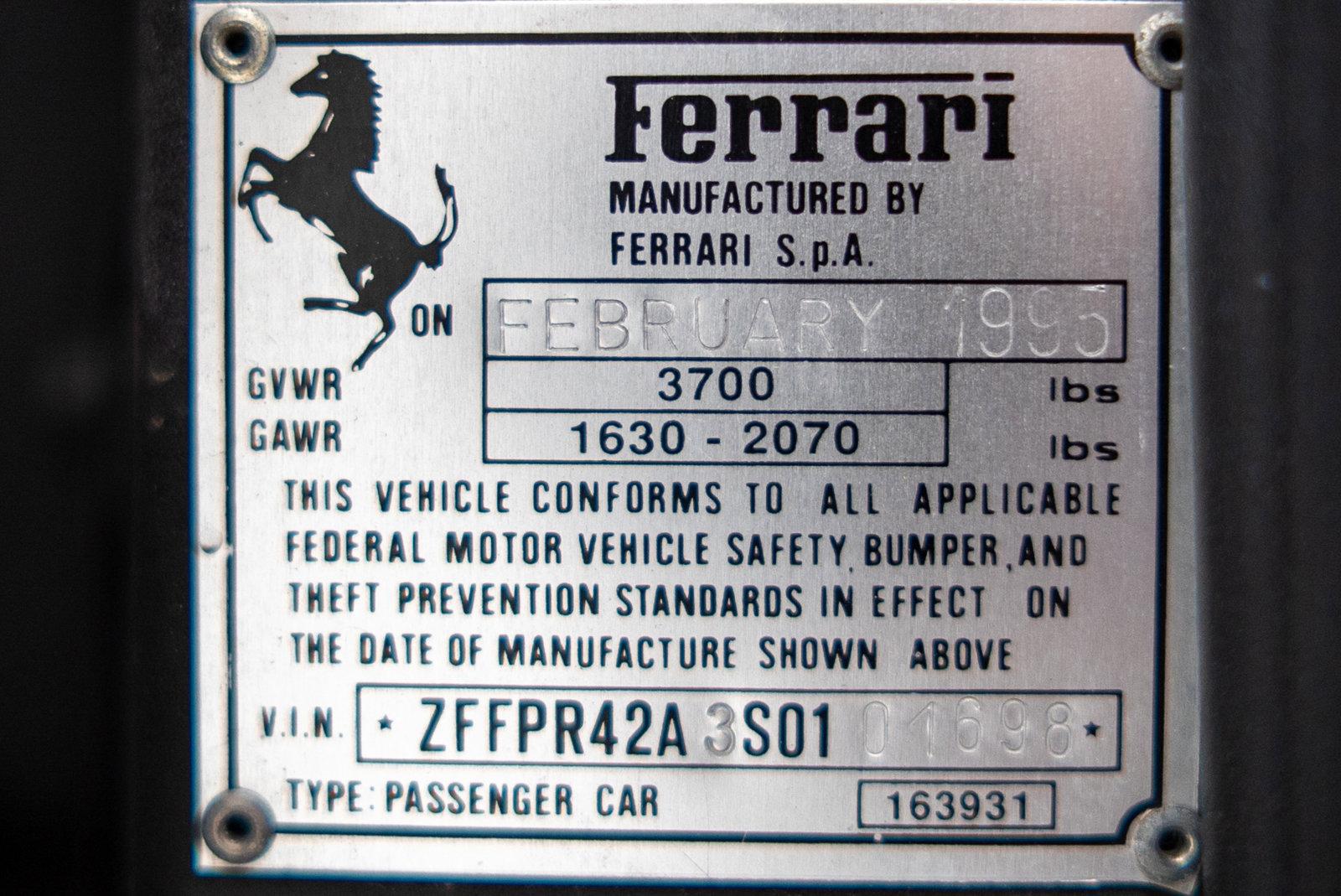 Used 1995 Ferrari F355 GTS | St. Petersburg, FL