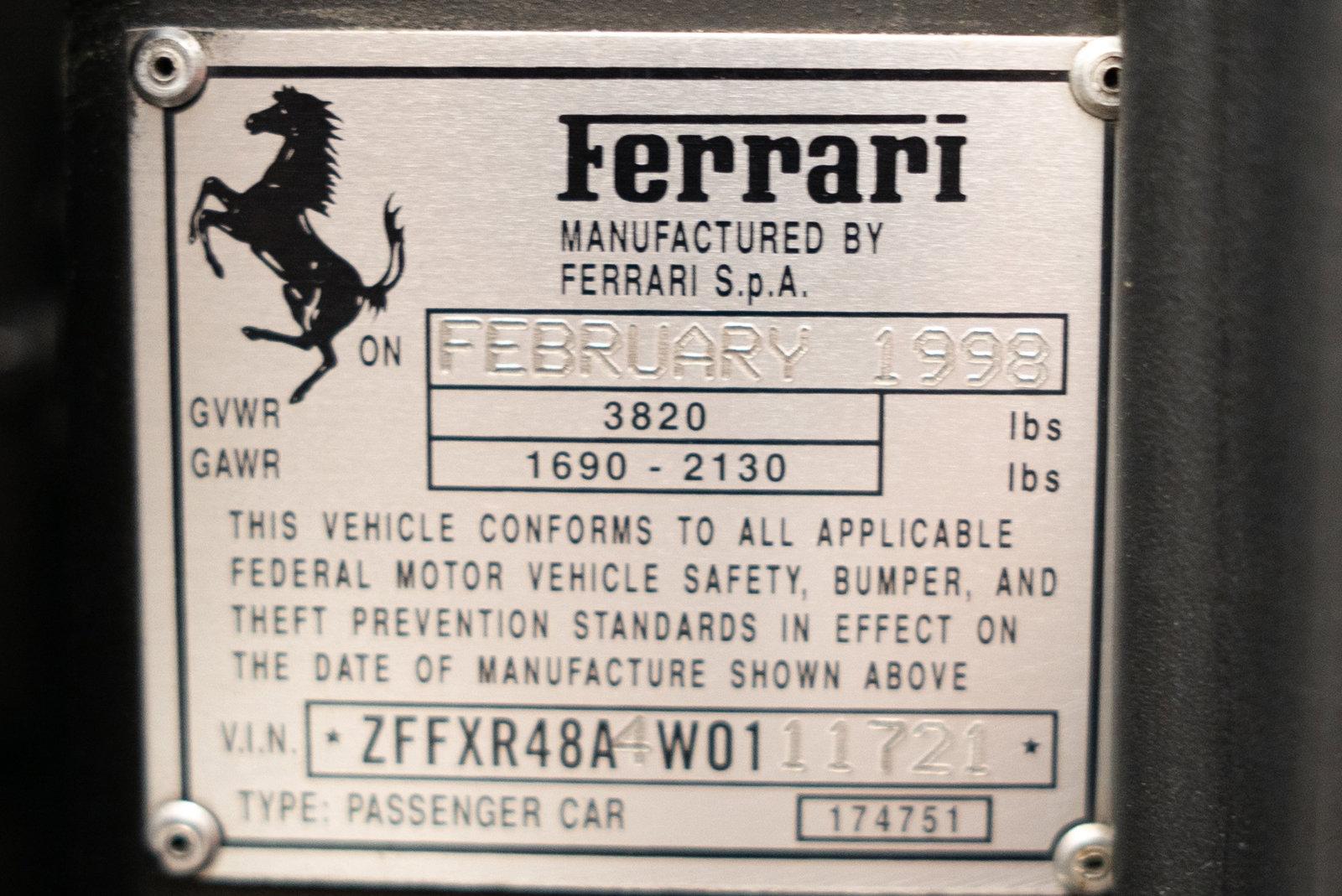 Used 1998 Ferrari F355 Spider | St. Petersburg, FL