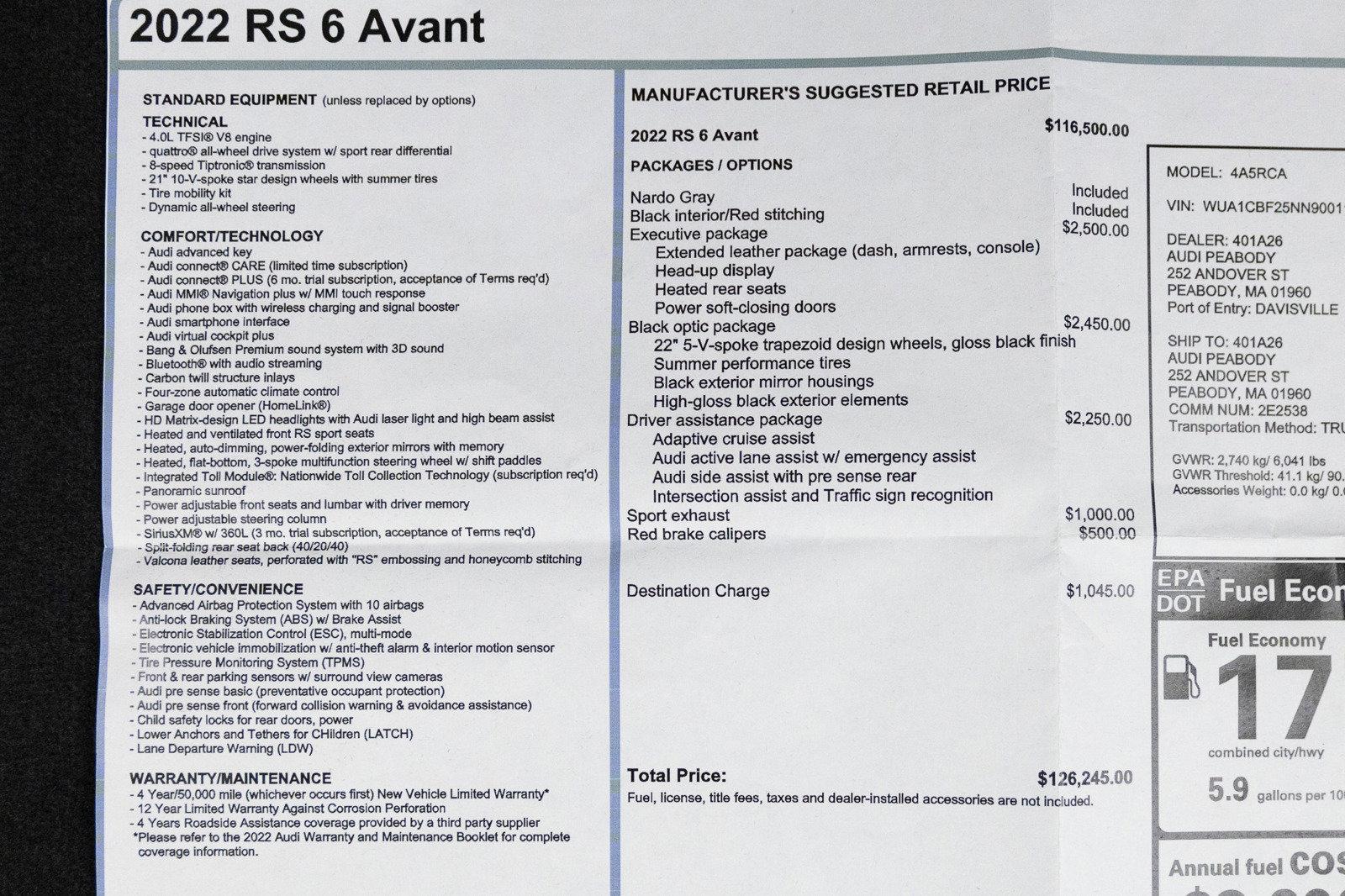 Used 2022 Audi RS 6 Avant | St. Petersburg, FL