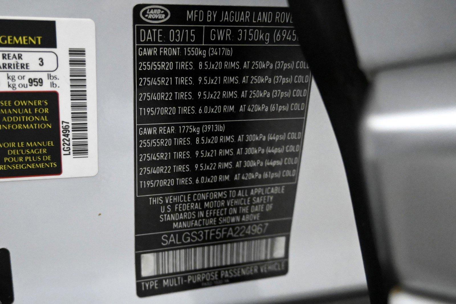 Used 2015 Land Rover Range Rover Supercharged LWB | St. Petersburg, FL