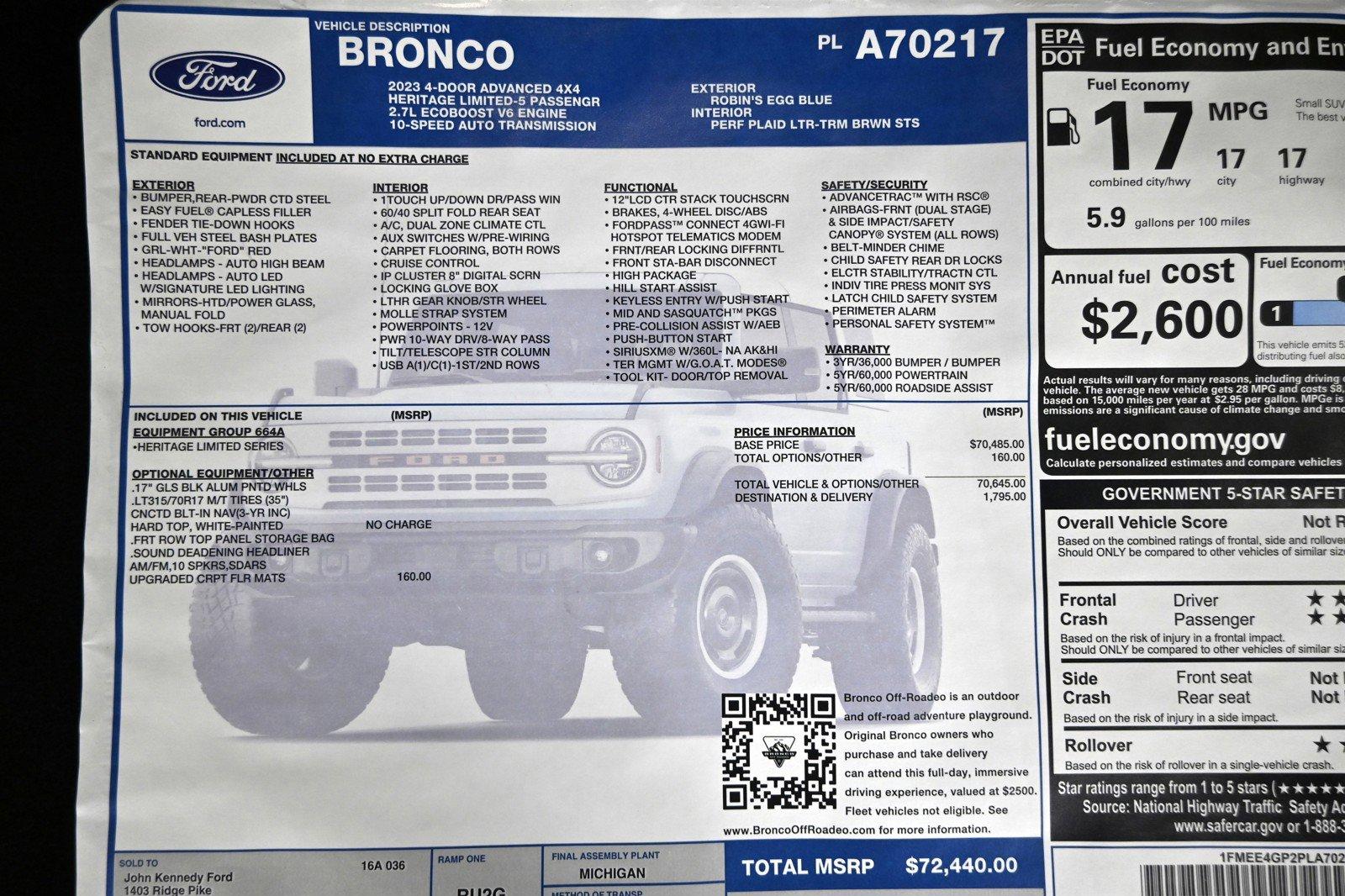 Used 2023 Ford Bronco Heritage Limited Edition | St. Petersburg, FL